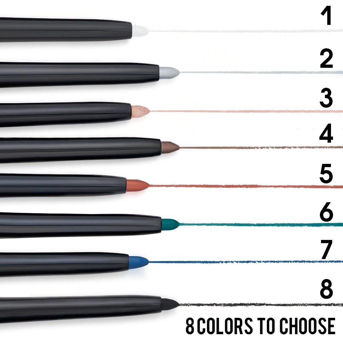 Ensemble de Crayons Eyeliner Étanches Colorés PHOFAY - Couleurs Audacieuses pour Looks Créatifs
