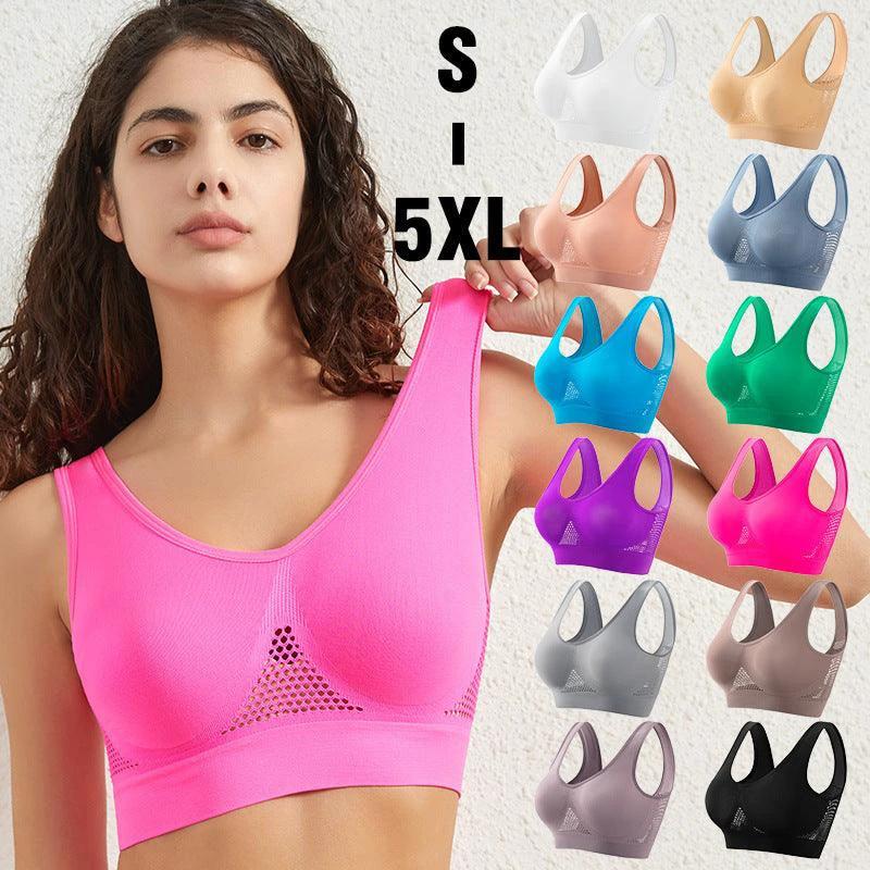 Plus Size Women's Push-Up Sports Bra for Active Lifestyles
