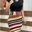 Chic Printed Office Midi Pencil Dress for Women