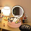 Round Smart LED Makeup Bag with Mirror Lights