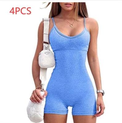 Mono Corto con Tirantes para Mujeres - Ropa Activa Elegante