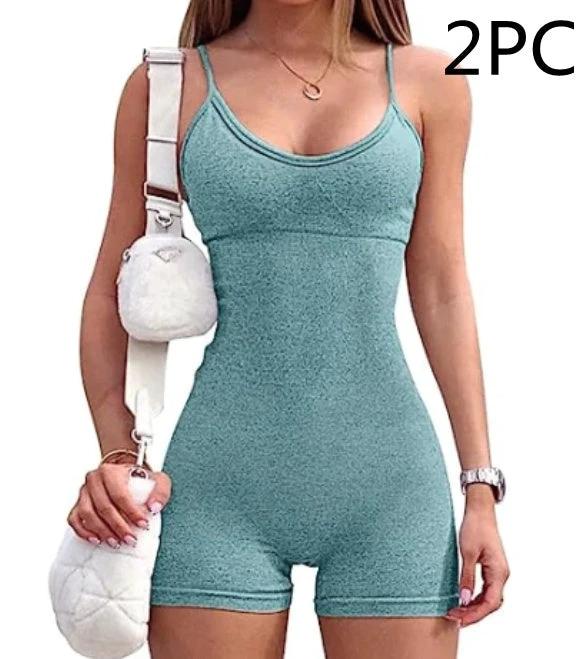 Mono Corto con Tirantes para Mujeres - Ropa Activa Elegante