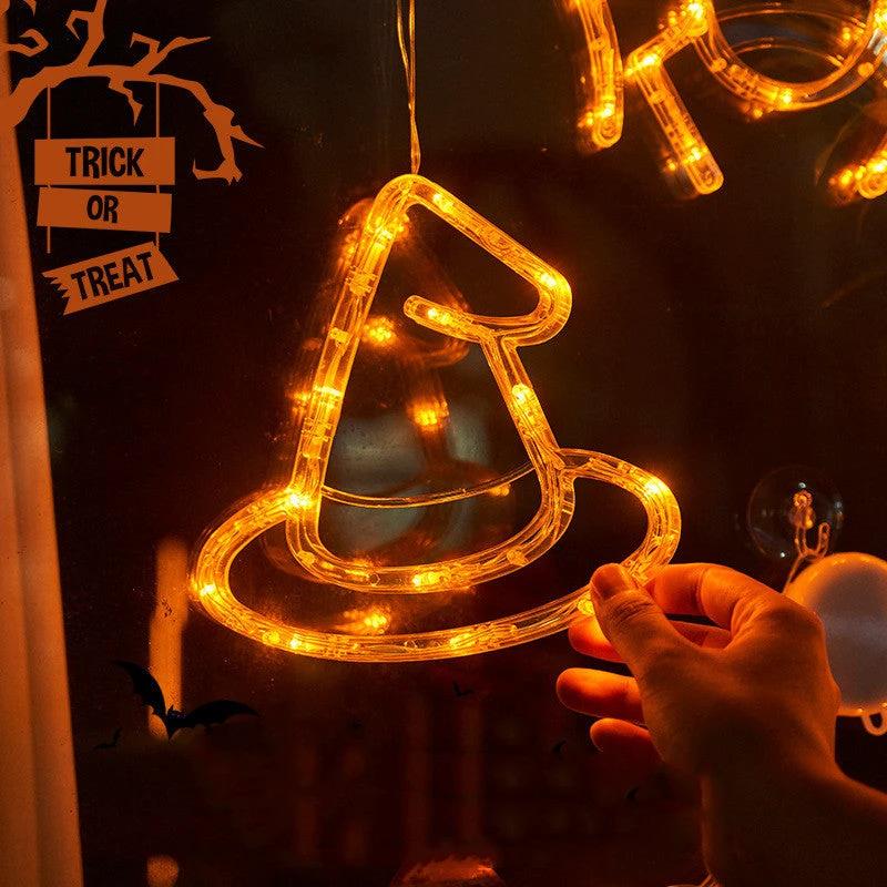 Luces LED para Ventanas de Halloween - Decoración Espeluznante