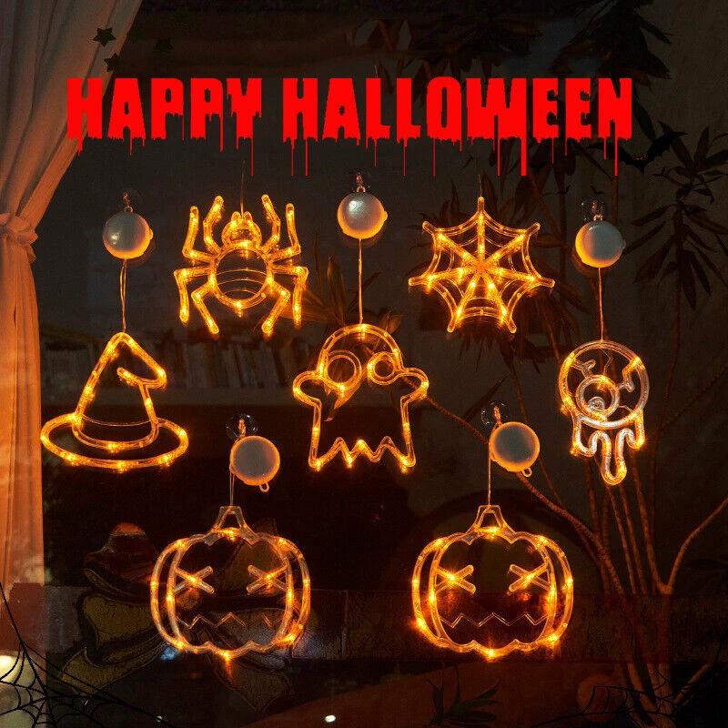 Luces LED para Ventanas de Halloween - Decoración Espeluznante