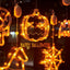 Luces LED para Ventanas de Halloween - Decoración Espeluznante