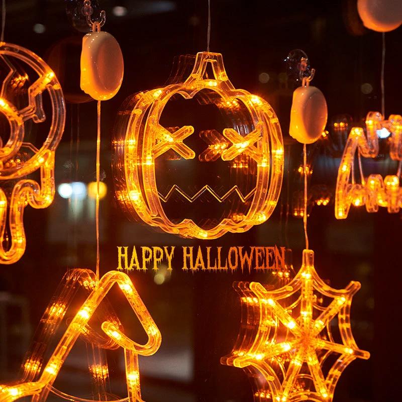 Luces LED para Ventanas de Halloween - Decoración Espeluznante