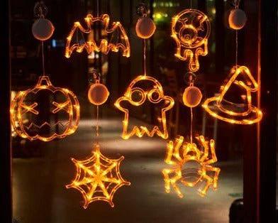 Luces LED para Ventanas de Halloween - Decoración Espeluznante