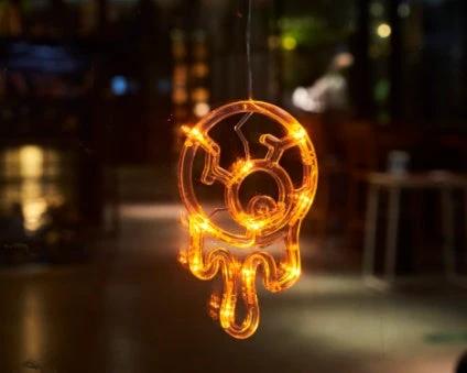 Luces LED para Ventanas de Halloween - Decoración Espeluznante