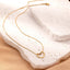 Collar de Corazón Hueco de Acero Inoxidable con Torcido