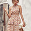 Summer Printed Halter Dress - Boho Backless A-Line