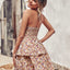 Summer Printed Halter Dress - Boho Backless A-Line