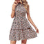 Summer Printed Halter Dress - Boho Backless A-Line