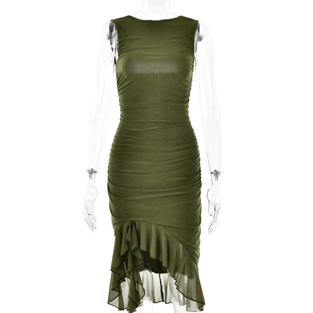 Vestido sin mangas ajustado de verano para mujeres