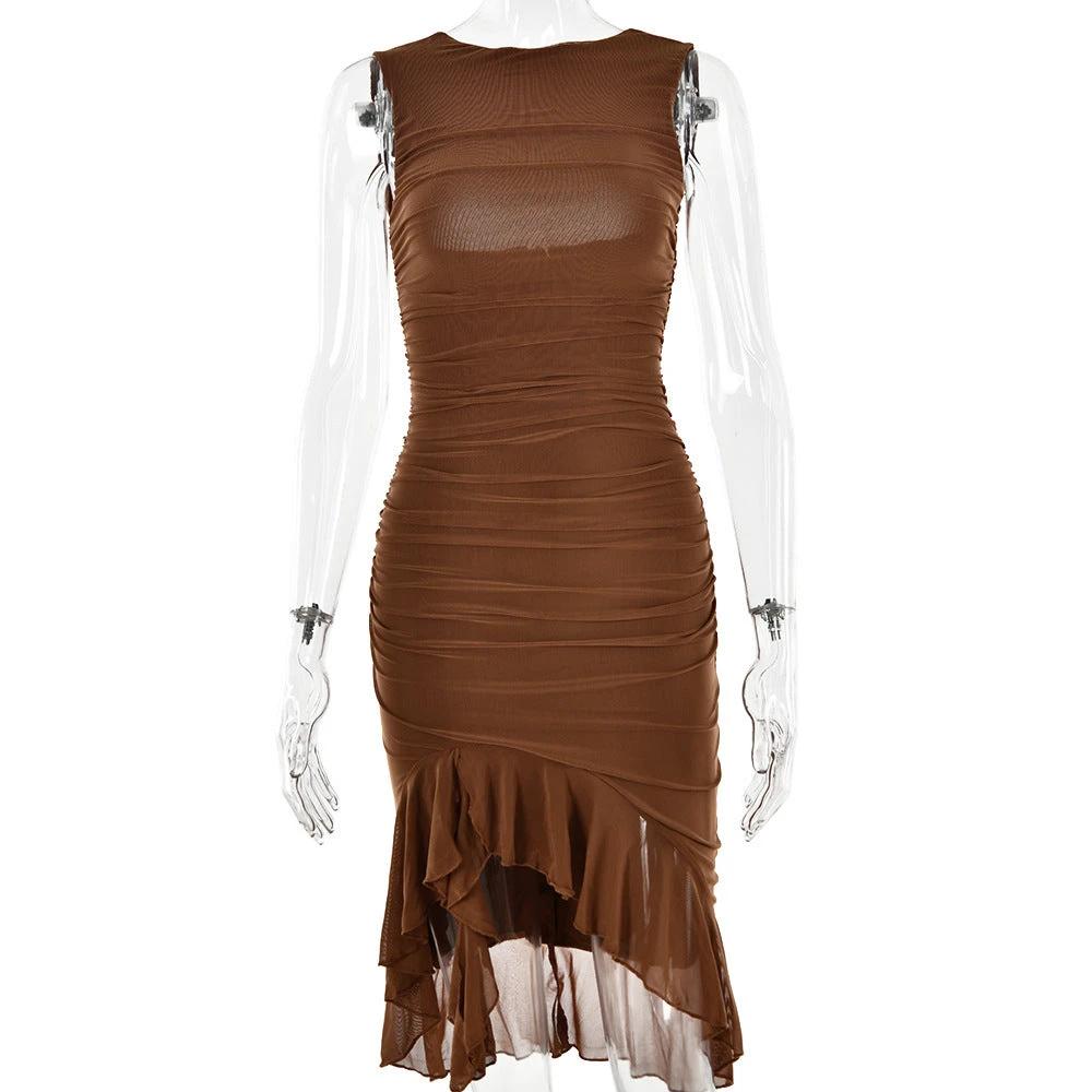 Vestido sin mangas ajustado de verano para mujeres