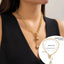Thick Chain Lock and Key Pendant Necklace