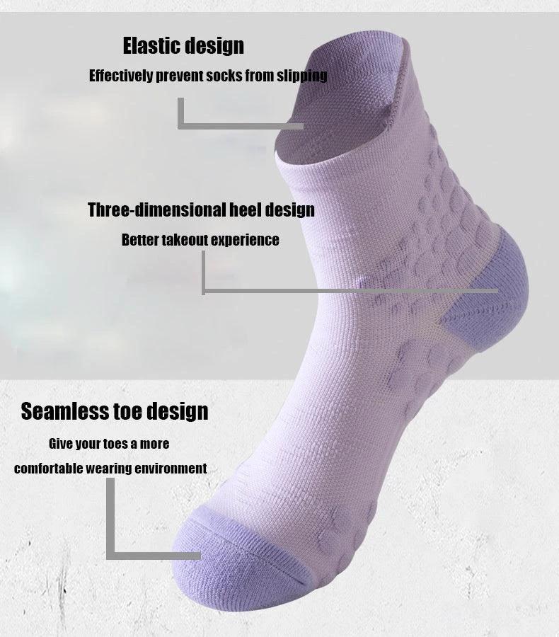 Calcetines de Crew para Mujer TrailBliss - 6 Pares con Amortiguación y Transpirables