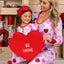 Pyjamas imprimés d'amour pour la Saint-Valentin - Ensemble assorti parent-enfant