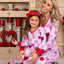 Pyjamas imprimés d'amour pour la Saint-Valentin - Ensemble assorti parent-enfant