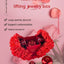 Valentine's Day Crystal Pendant Necklace Set in Soap Rose Gift Box