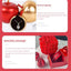 Valentine's Day Crystal Pendant Necklace Set in Soap Rose Gift Box