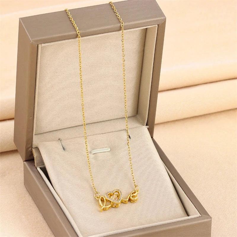 Collar de Clavícula de Acero de Titanio - Joyería de Moda Elegante