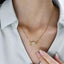 Collar de Clavícula de Acero de Titanio - Joyería de Moda Elegante