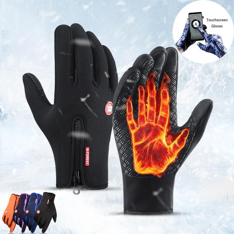 Guantes de Montar Táctiles de Invierno Premium con Forro de Forro Polar