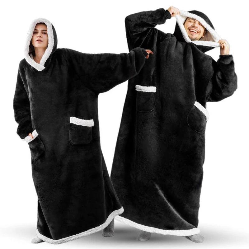 Hoodie Blanket TV d'hiver - Pullover surdimensionné avec poches