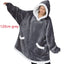 Hoodie Blanket TV d'hiver - Pullover surdimensionné avec poches