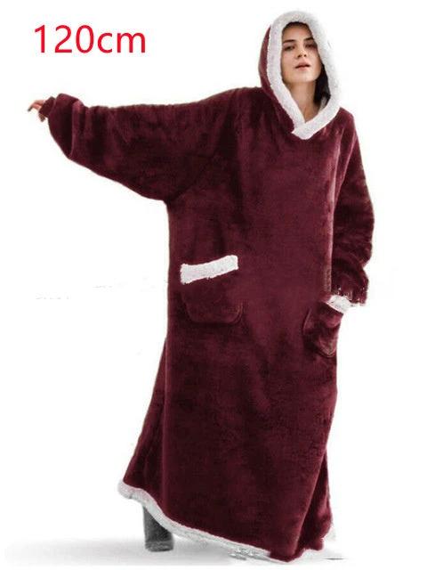 Hoodie Blanket TV d'hiver - Pullover surdimensionné avec poches