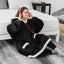 Hoodie Blanket TV d'hiver - Pullover surdimensionné avec poches