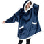 Hoodie Blanket TV d'hiver - Pullover surdimensionné avec poches