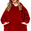 Hoodie Blanket TV d'hiver - Pullover surdimensionné avec poches