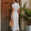Vestido Camisero de Algodón para Mujer - Midi X-Line Transpirable con Cintura Anudada
