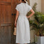 Vestido Camisero de Algodón para Mujer - Midi X-Line Transpirable con Cintura Anudada