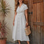 Vestido Camisero de Algodón para Mujer - Midi X-Line Transpirable con Cintura Anudada