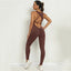 Combinaison de Yoga à Dos en V pour Femmes - Vêtements de Sport Premium