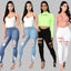 Pantalones Lápiz de Mezclilla con Diseño Rasgado para Mujeres