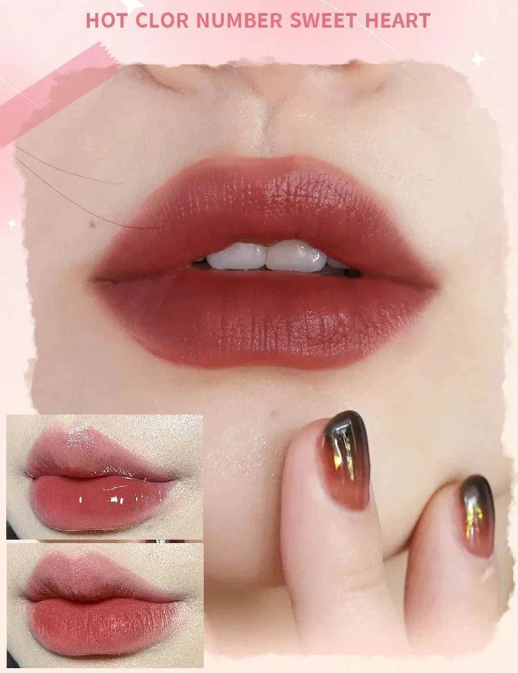 MAXFINE Glase de Labios Doble Cara - Acabado Brillante y Mate