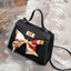Elegant Leather Handbag with Scarf