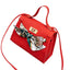 Elegant Leather Handbag with Scarf