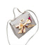 Elegant Leather Handbag with Scarf