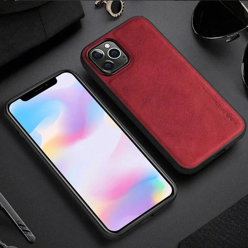 Funda Elegante de Cuero para iPhone