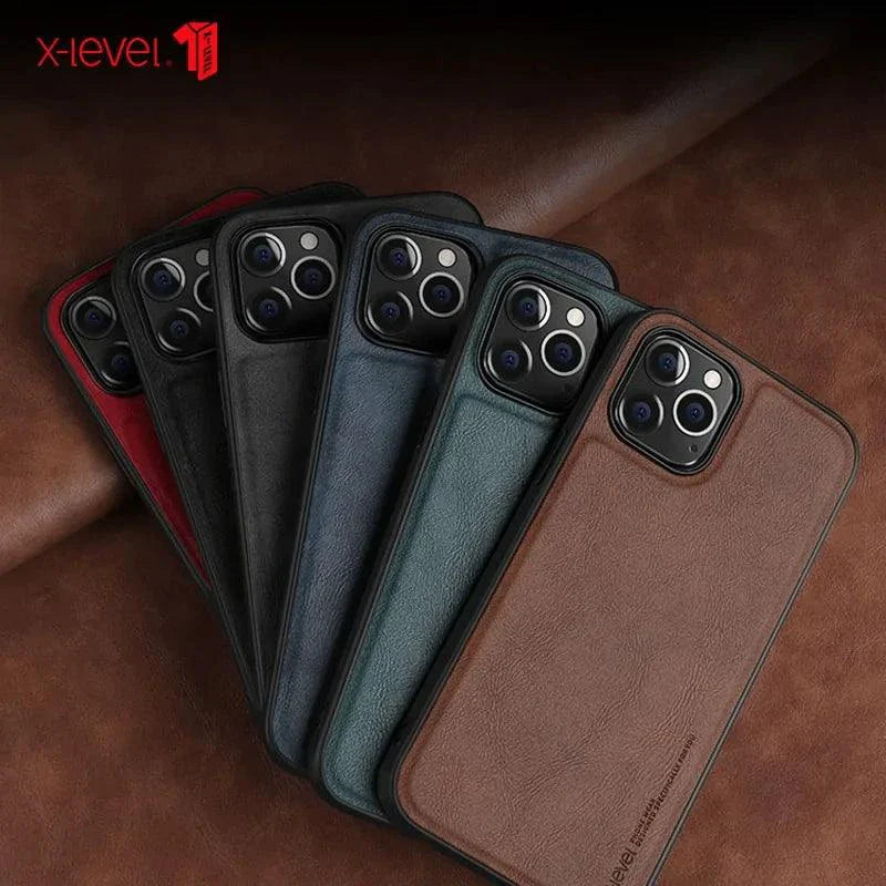 Funda Elegante de Cuero para iPhone