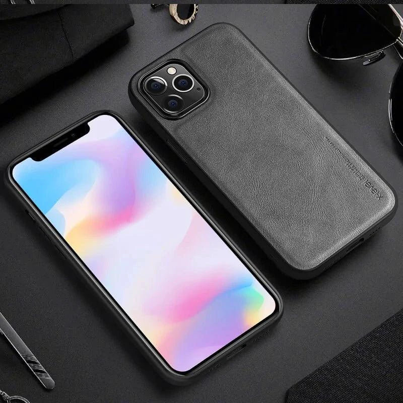 Funda Elegante de Cuero para iPhone