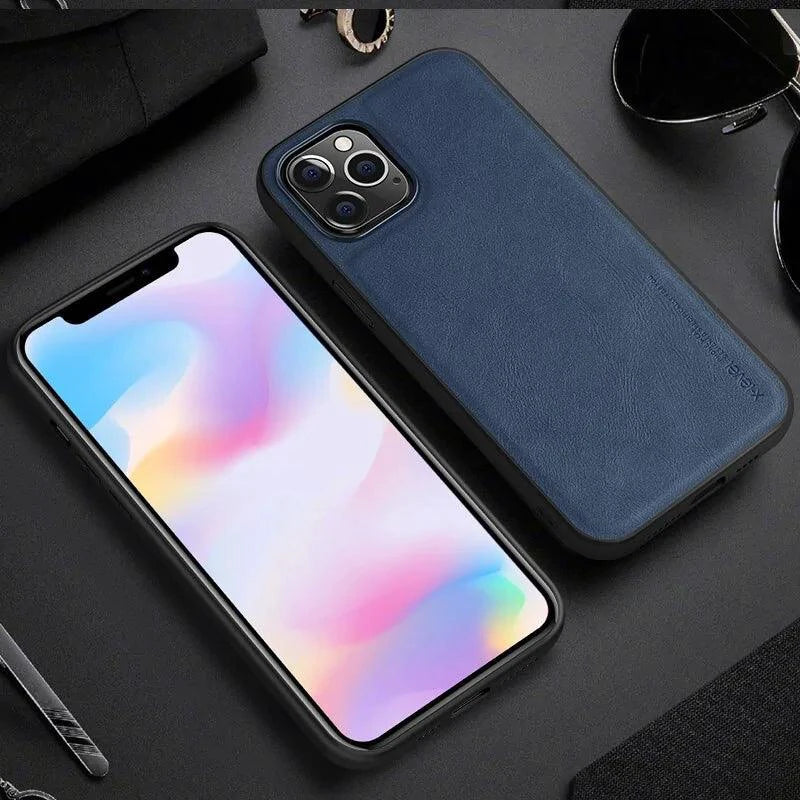 Funda Elegante de Cuero para iPhone