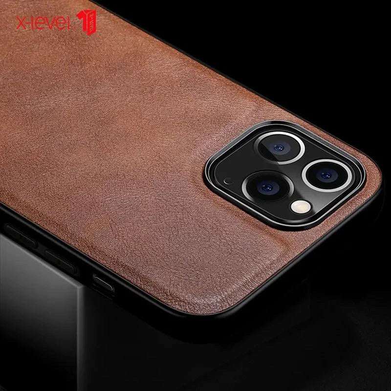 Funda Elegante de Cuero para iPhone