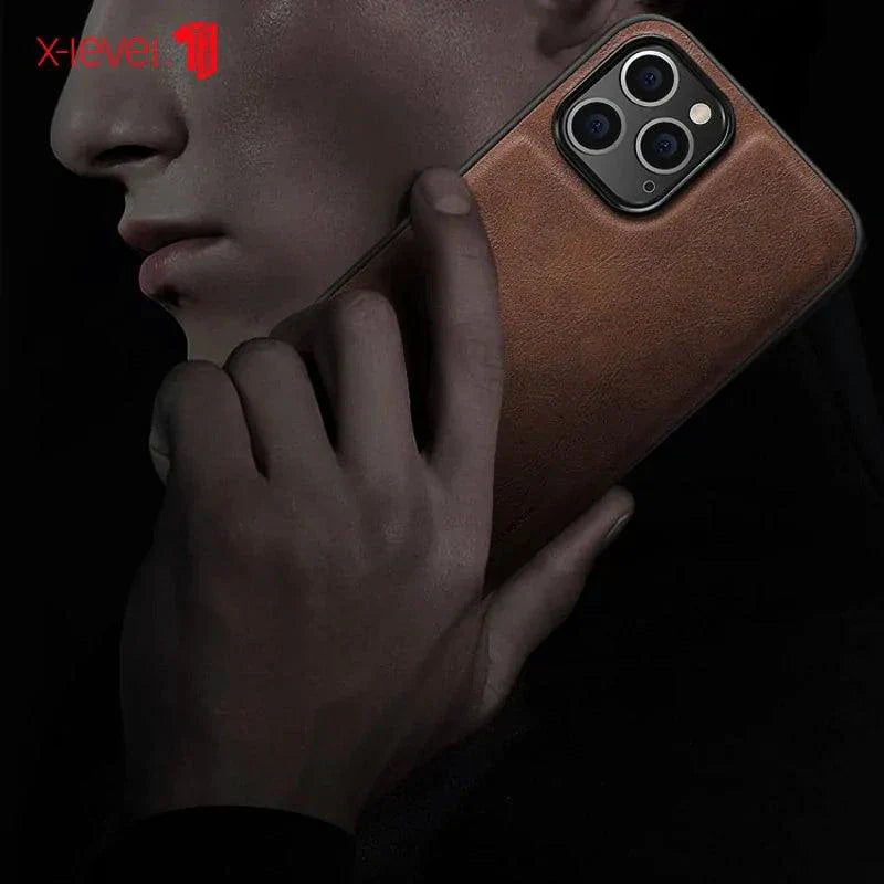 Funda Elegante de Cuero para iPhone