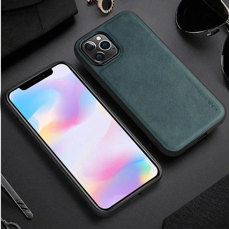 Funda Elegante de Cuero para iPhone
