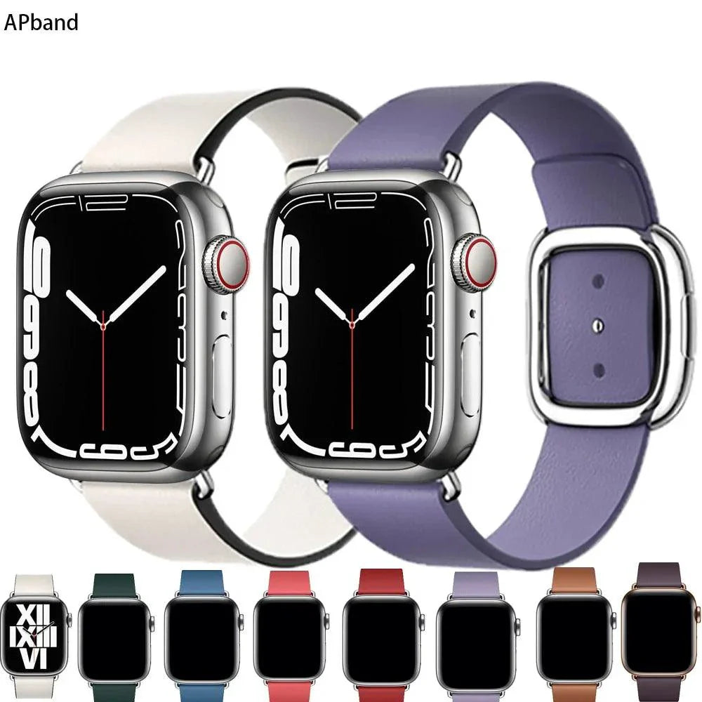 Bracelet de Montre en Cuir Élégant